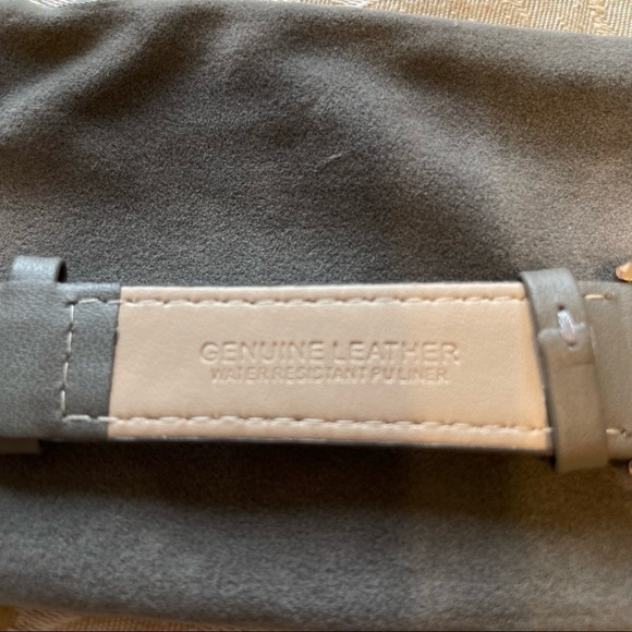 𝅺MONROÉ Classique Watch In Sunburst Solérose Genuine Leather, Charcoal Colour - Picture 4 of 10